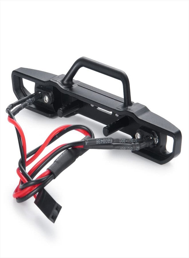 WEFEINO Metal Front & Rear Bumper with Lights for 1/24 Axial SCX24 AXI00006 Bronco RC Crawler Car (Front) - Image 3